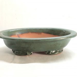 Maceta oval esmaltada