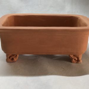 Maceta rectangular sin esmaltar