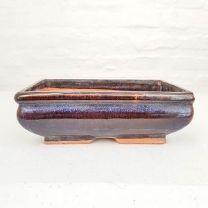 Maceta rectangular esmaltada