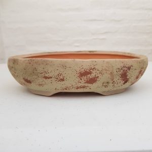 Maceta oval esmaltada